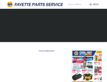Tablet Screenshot of fayettepartsservice.com